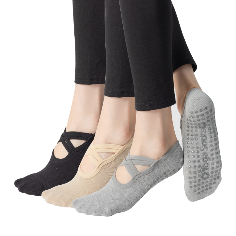 Medias Para Pilates Y Yoga - Women Anti-slip Bandage Yoga Socks Breathable