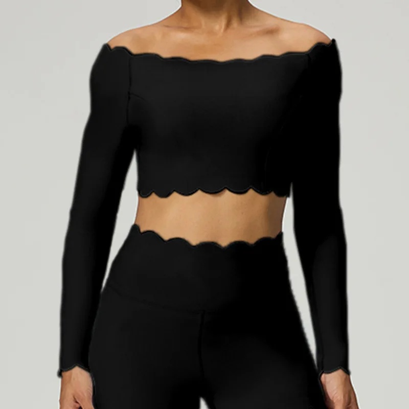 Lace Long Sleeve Top Compressi - Pilates Yoga One 评论和价格