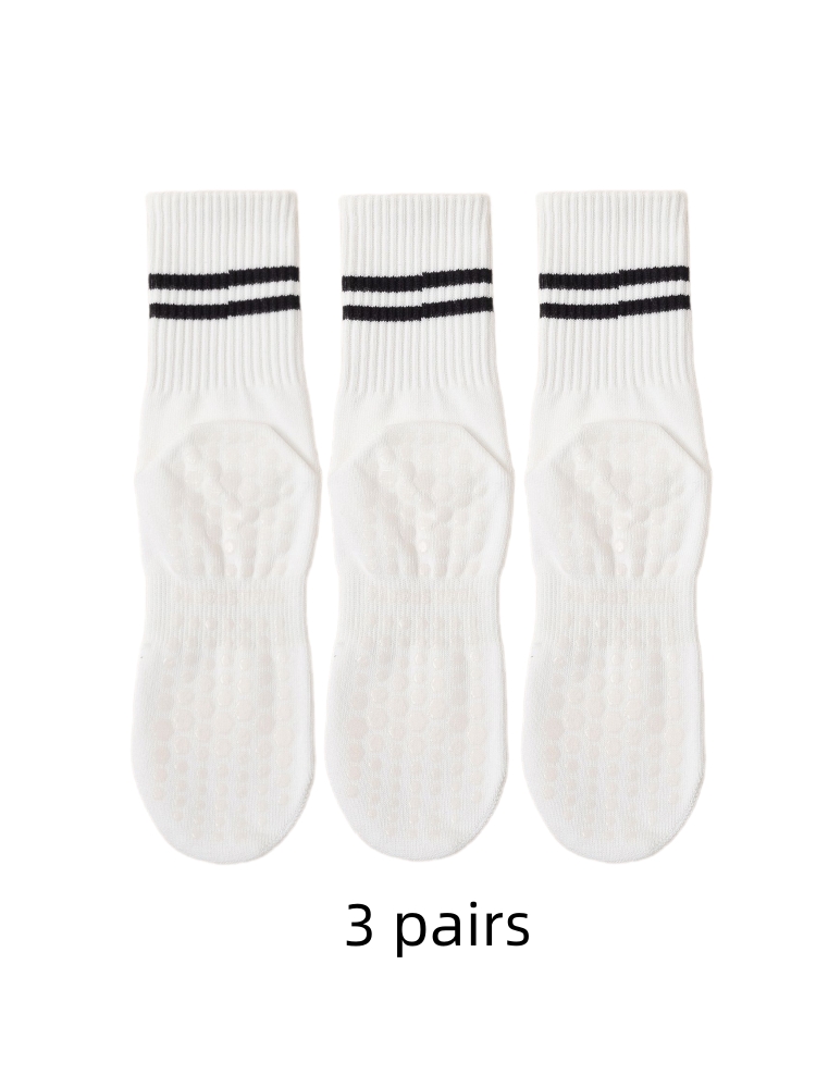 3 Pairs of Yoga Socks, Medium  - Medias Para Pilates Y Yoga 评论和价格