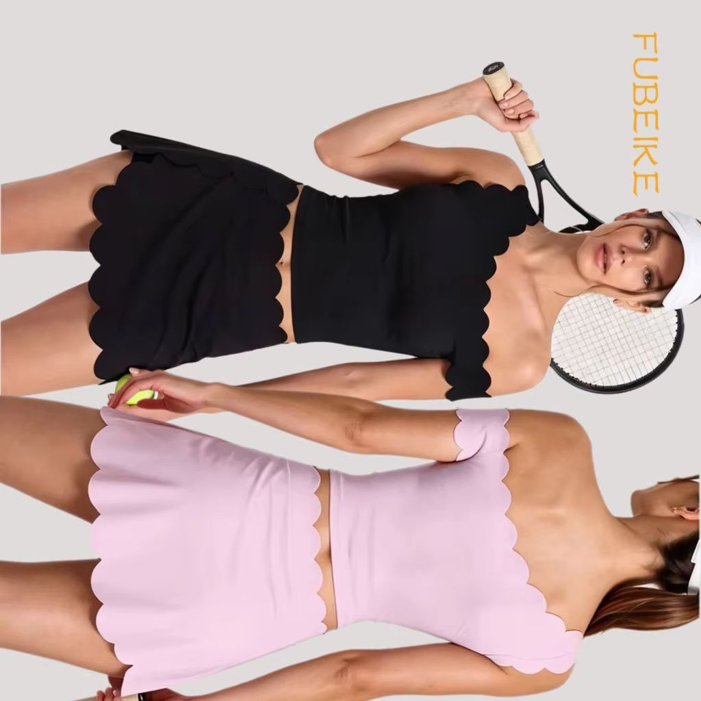 Women Scalloped One Shoulder P - Pilates Yoga One 评论和价格
